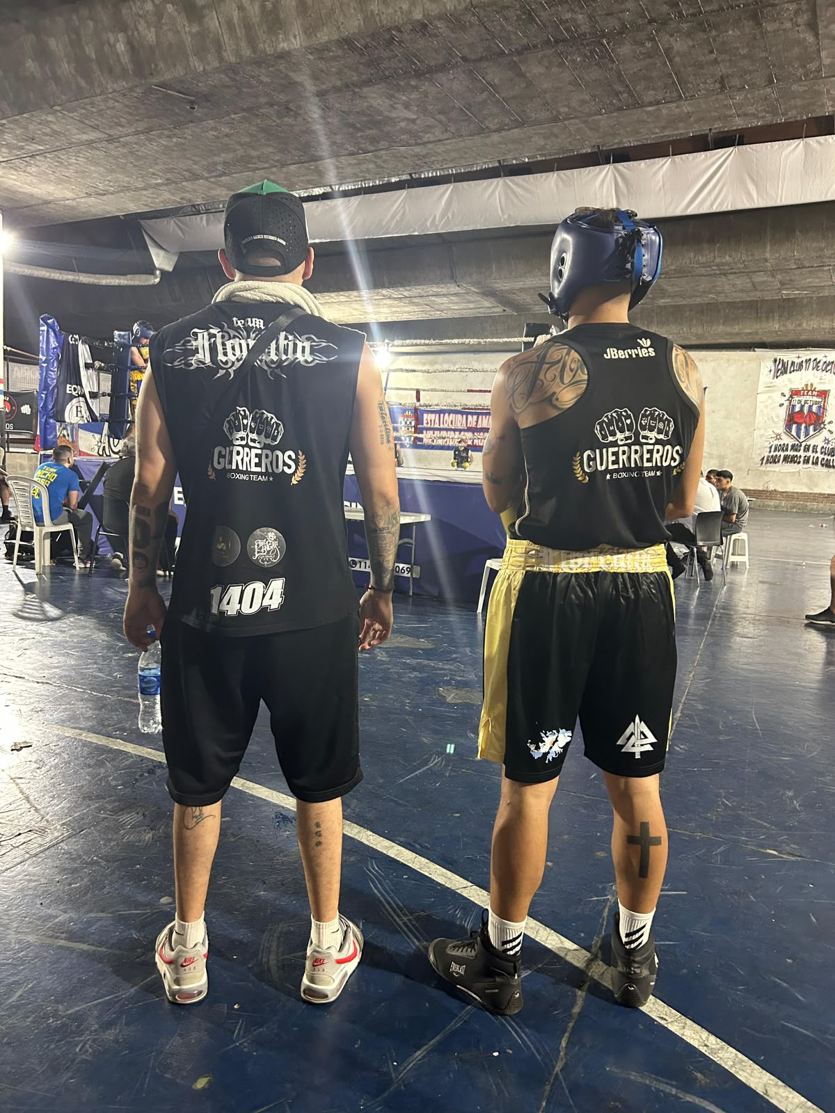Sparring entre dos alumnos