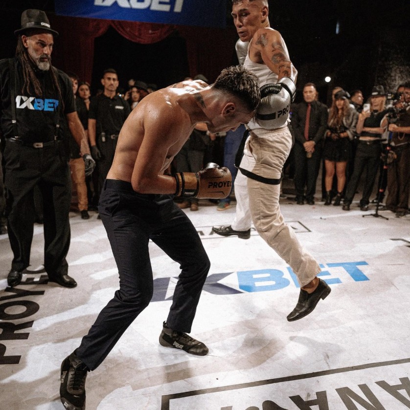Sparring entre dos alumnos